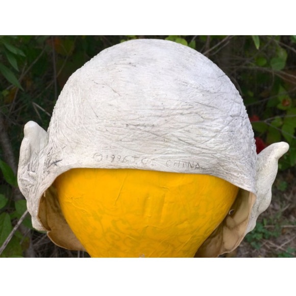 Vintage 1996 Red Eyed Nosferatu Vampire Zombie Demon Rubber Adult Size Mask - Picture 2 of 10